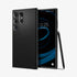 ACS07287 - Galaxy S24 Ultra Case Liquid Air in Matte Black showing the back